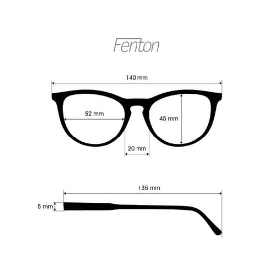 Unisex Fenton Premium Lens Sunglasses [DANG SHADES] vidg00430-fbk O/C
