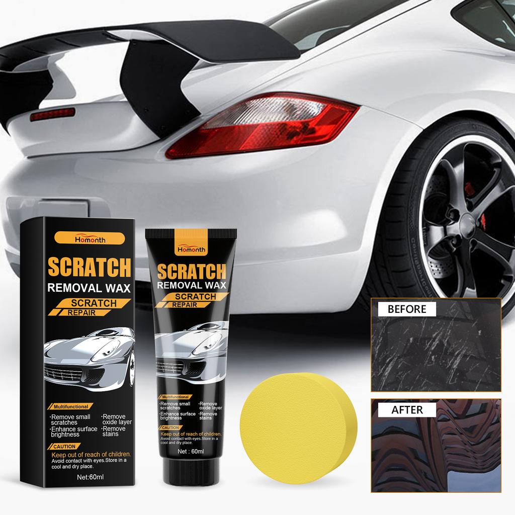 60ml Car Scratch Removal Wax Clean Oxide Layer Stain & Repair Scratch for Improves Automotive Gloss Restores Light