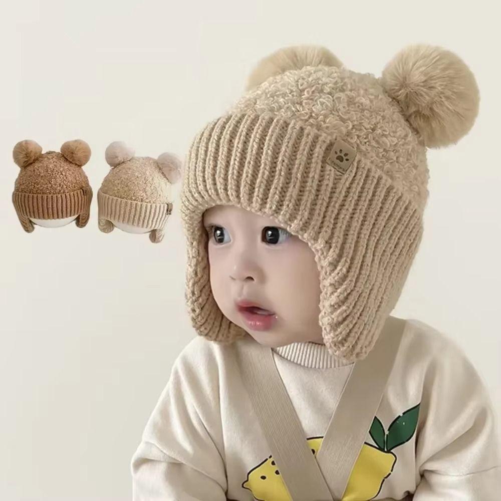 Knitted Baby Hat Warm Beanie Cap Cute Knit  Cap  Boy