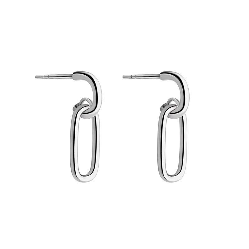 Silver 18K Gold Plated Women's Stud Earrings: Trendy 2022 Dangle & Ear Cuffs, Simple and Versatile Jewelry