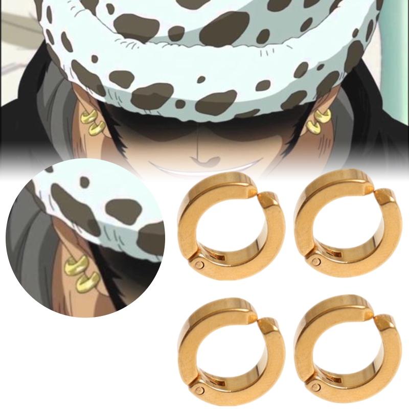 Piece Trafalgar One Law Cosplay Accessories Earring Jewelry Vintage Use Daily