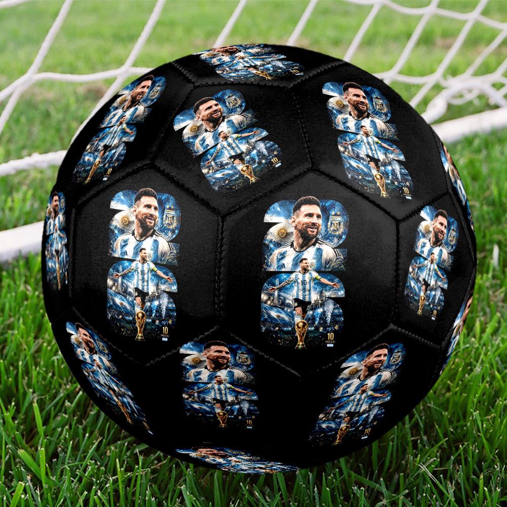 Messi 10 Number World Cup Champion Size 5 Football Machinestitched Indooroutdoor Universal Football Surprise Collection Gift