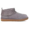 UGG Ultra Mini Fringe Bling Warm Wrap Non-Slip Vintage Tassel Plush Ankle Snow Boots Women Boots Purple Gray 1121576-SHA