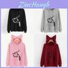Streetwear Hoodie For Women With Letter Pattern And Cotton Blend For Casual Fall Fashion