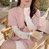 Elastic Printed Sleeves Ice Silk Sunscreen Sleeves Practical Long Gloves