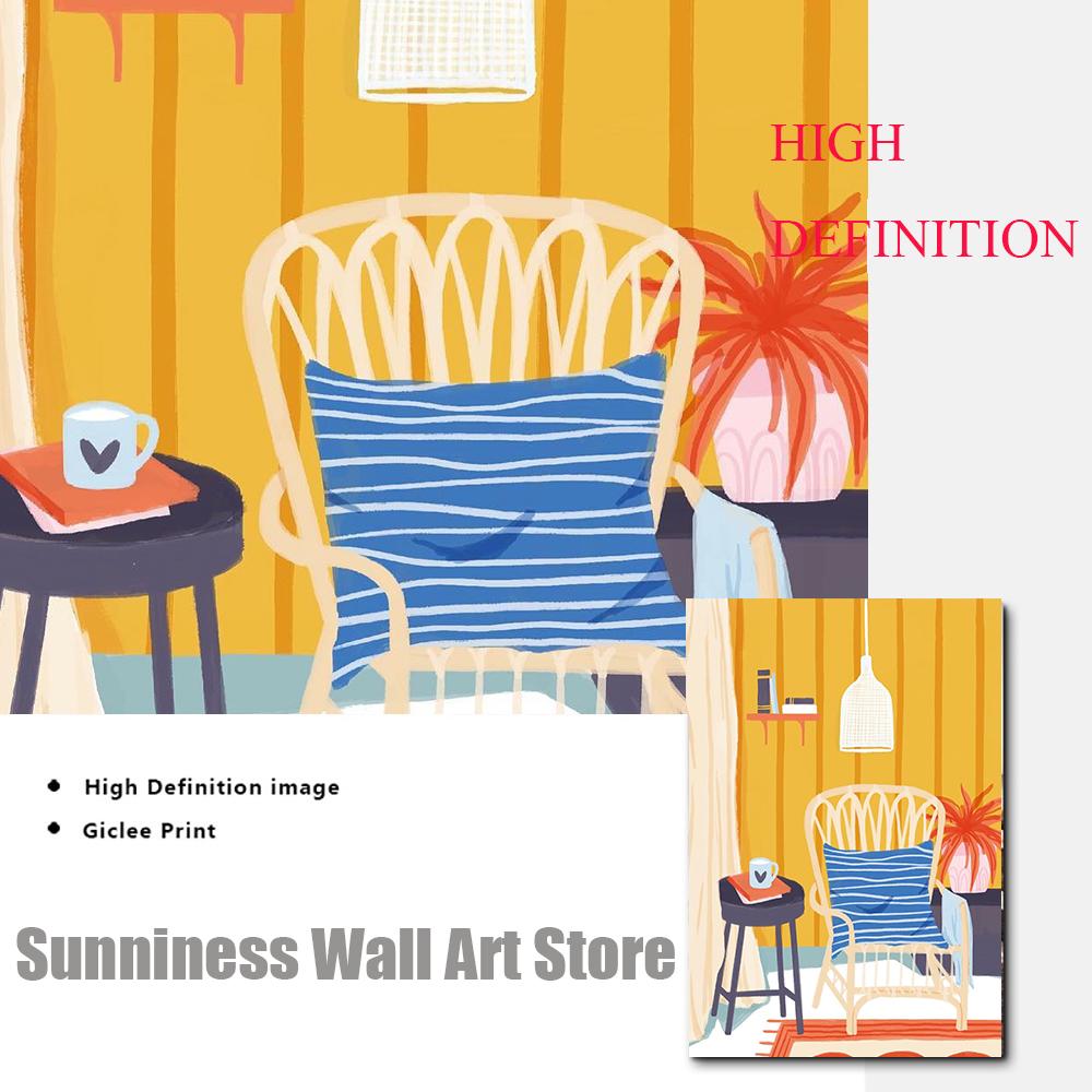 Wall Art Canvas Painting Abstract Boho Landscape Nordic Posters And Prints Kitchen Dinning Pictures For Living Room Home Decor