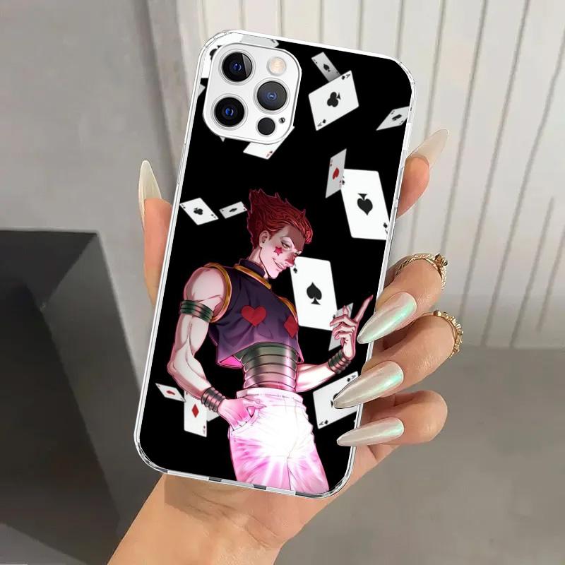 Hunter HXH Hisoka Phone Case for Iphone 16 15 14 13 12 Mini 11 Pro Max 16E X XS XR 7 Plus 8 SE 2020 Soft Funda Print Shell