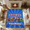 Roblox 464 Customize Text Carpet Perfect for Balcony Dining Room Entryway Kitchen Anti-slip Rug Decorate Offices Spiritual Gift