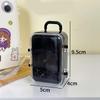 Mini Suitcase Shape Lipstick Bag Women Small Card Luggage Storage Box Dolls Accessories Miniature Trolley Case Travel