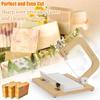 AEE4-Wooden Soap Cutter, Wire Soap Cutters Adjustable Stainless Steel Cutting Tool For Handmade Soap Loaf Candles Cheese