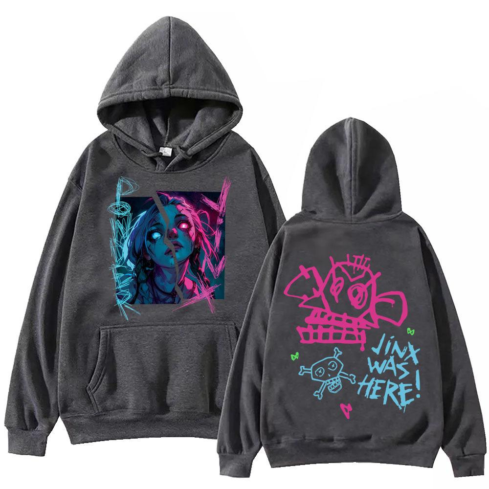 Printed Hoodie Harajuku Hip Hop Pullover Tops Sweatshirt