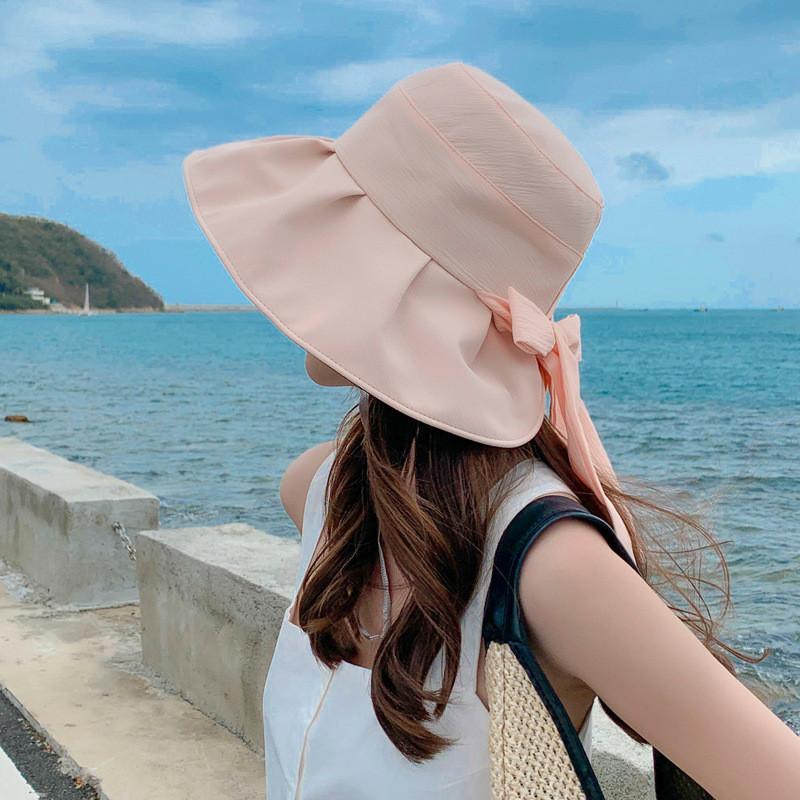 

Sun Protection Womens Summer Bucket Hat With Large Brim For Face Shade And Uv Blocking рожевий