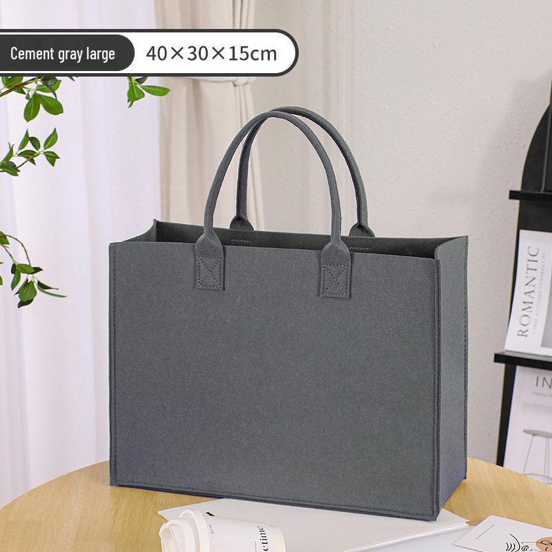 Customizable Large Capacity Felt Tote Bag for Weddings, Banquets, & Parties