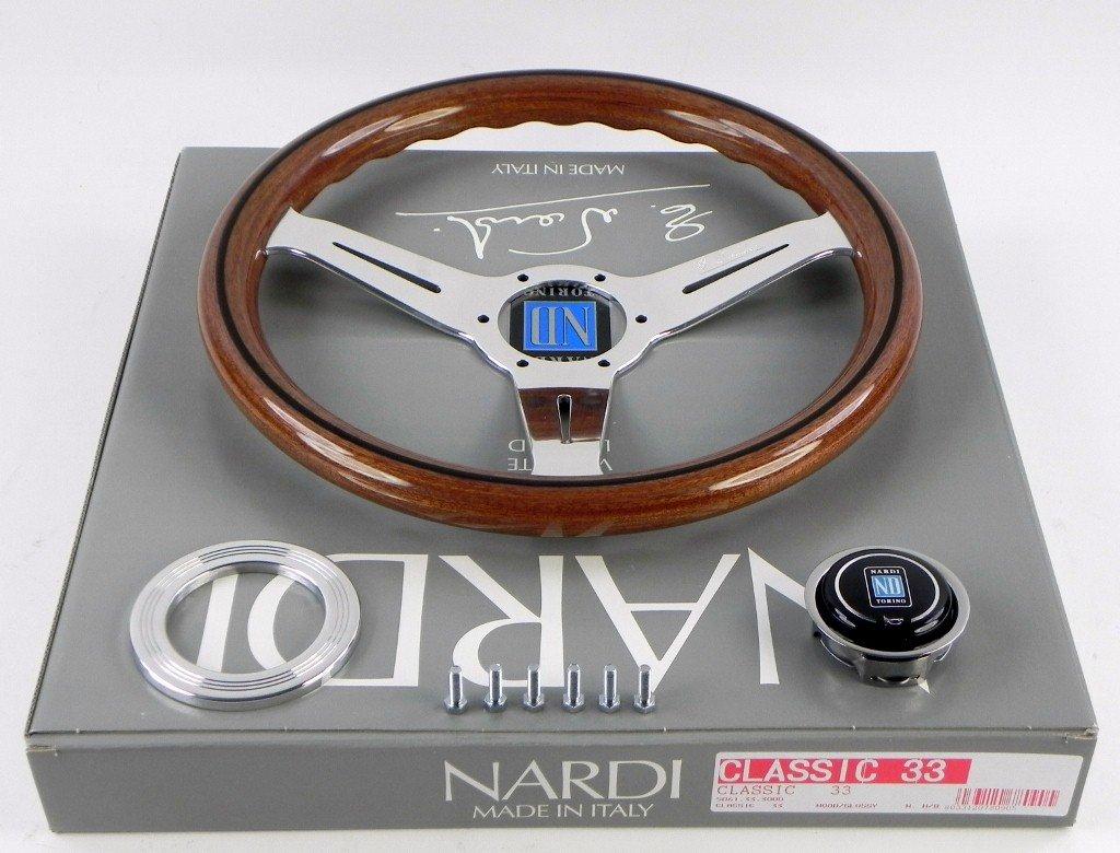 NARDI CLASSIC Wood Polished Spoke 330mm Steering Wheel N100 &