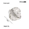 Intelligence Puzzle Zinc Alloy Disentanglement Rings - Unlock Nine Linked Rings Kongming Luban Lock Educational Toy