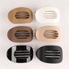 Fashion Oval Hair Claw Clip for Women New Design Leopard Matte Curved Flat Styling Barrettes Acrylic Lying Down Hair Accessories