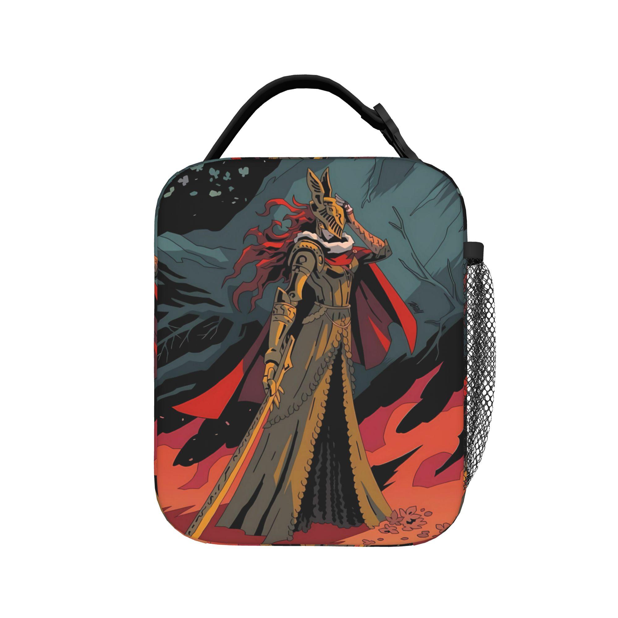 Elden Ring Spel Lunchtas Casual Picknick Lunchbox Print Draagbaar Geïsoleerd Thermische Lunchtassen One Size