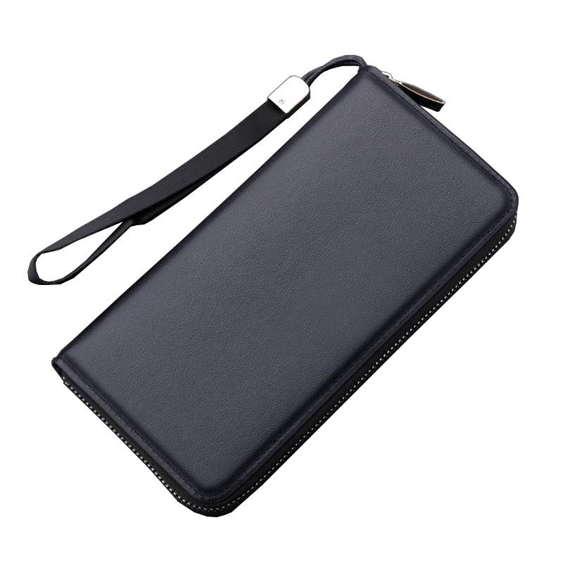 Men's Business Zipper Clutch: Large Capacity, Fashionable Handbag & Phone Wallet