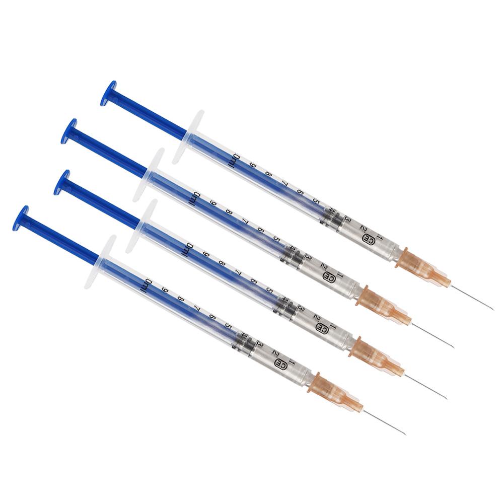 4Pcs Silver Conductive Paint Glue Heat Curing Wire Paste Adhesive Repair Application 0.3ml