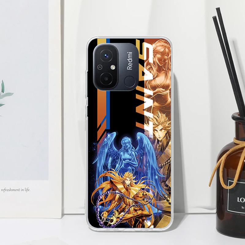 Anime Saint Seiya Phone Case For Xiaomi Redmi 14C 13 13C 12 12C 10 10A 10C 9 9A 9C 9T 8 8A 7 7A 6A 6 Pro K80 K70 K60 K40 K20 12C