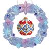 Christmas Special Shaped Diamond Painting Hanging Wreath Xmas Tree Crystal Painting Wreath Xmas Bell with LED Light Xmas Snowman