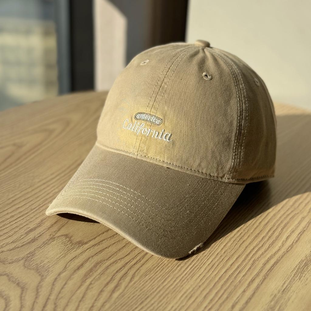 American-style letter embroidery baseball cap for women2026New oversized and deepened casual duckbill cap that makes the face look smaller, trendy