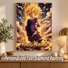 Dragon Ball Gohan Custom Name Diamond Painting Personalized 5D Full Drill DIY Diamond Art Home Decor