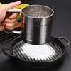 Flour Sifter Stainless Steel Fine Mesh Hand Press Flour Sifter Cup for Baking Flour Powder Sugar