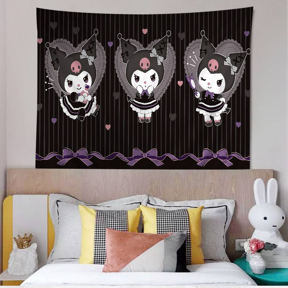 Cartoon KKuromis Anime Tapestry Hanging Tarot Hippie Wall Rugs Dorm Home Decor