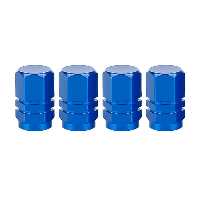 4PCS Automotive Tire Valve Cap Aluminum Alloy Explosion Proof Valve Cap Valve Core Cover Motorcycle Valve Cap Tire Universal
