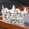 Luxury Star Tiaras Rhinestone Crown for Birthday Cake Topper Decoration Headwear Small Diadem Gift Accessories