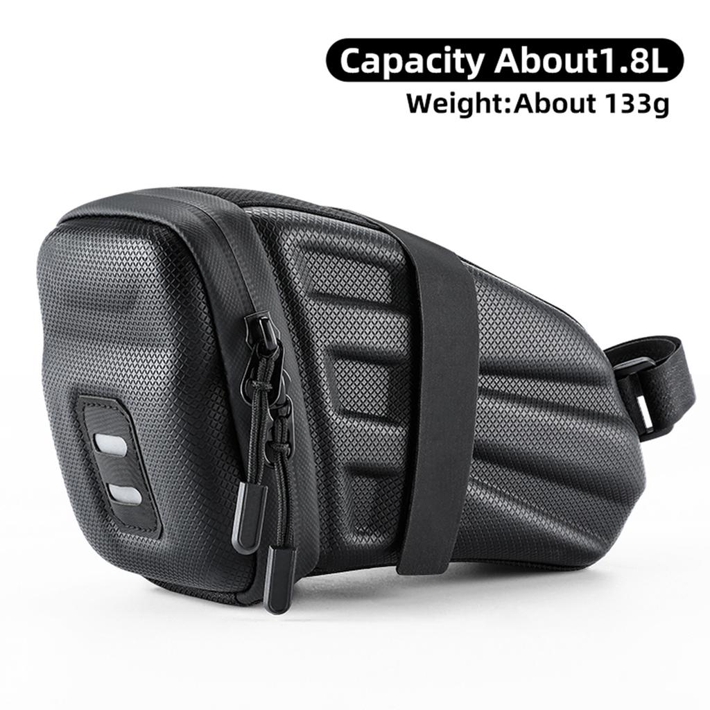 Bike Saddle Bag For Adult Bikes 1.8L Hard Shell Tail Bag For Riding Mountain Bike Accessories Bike S