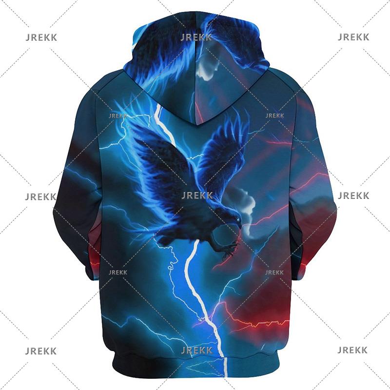 

Толстовка с капюшоном America Eagle Graphic, мужская одежда, 3D-эмблема ястреба, напечатанная в 2010 году, новинка в толстовках, женская толстовка Harajuku Fashion y2k с капюшоном 3XL