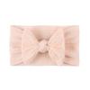 European & American Soft Jacquard Nylon Baby Bow Headband - Skin-Friendly for Girls