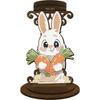Easter Egg Bunny Desktop Tea Light Candle Holder Aromatherapy Candle Holder 5D DIY Diamond Art Mini Candle Holder for Home Decor