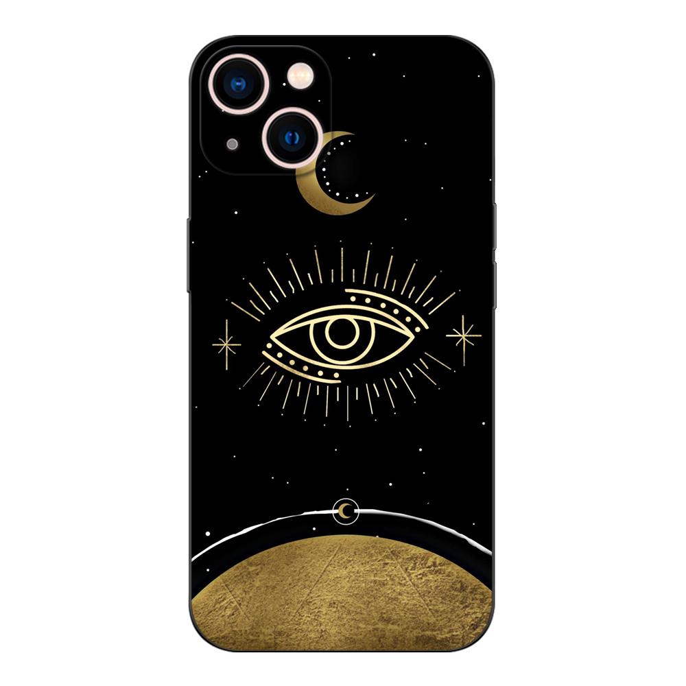 Schwarze TPU-Hülle für Xiaomi mi 11i 5G Redmi Note 11 11S 11T Pro PLUS 4G 5G Hülle Böser Blick Illustration