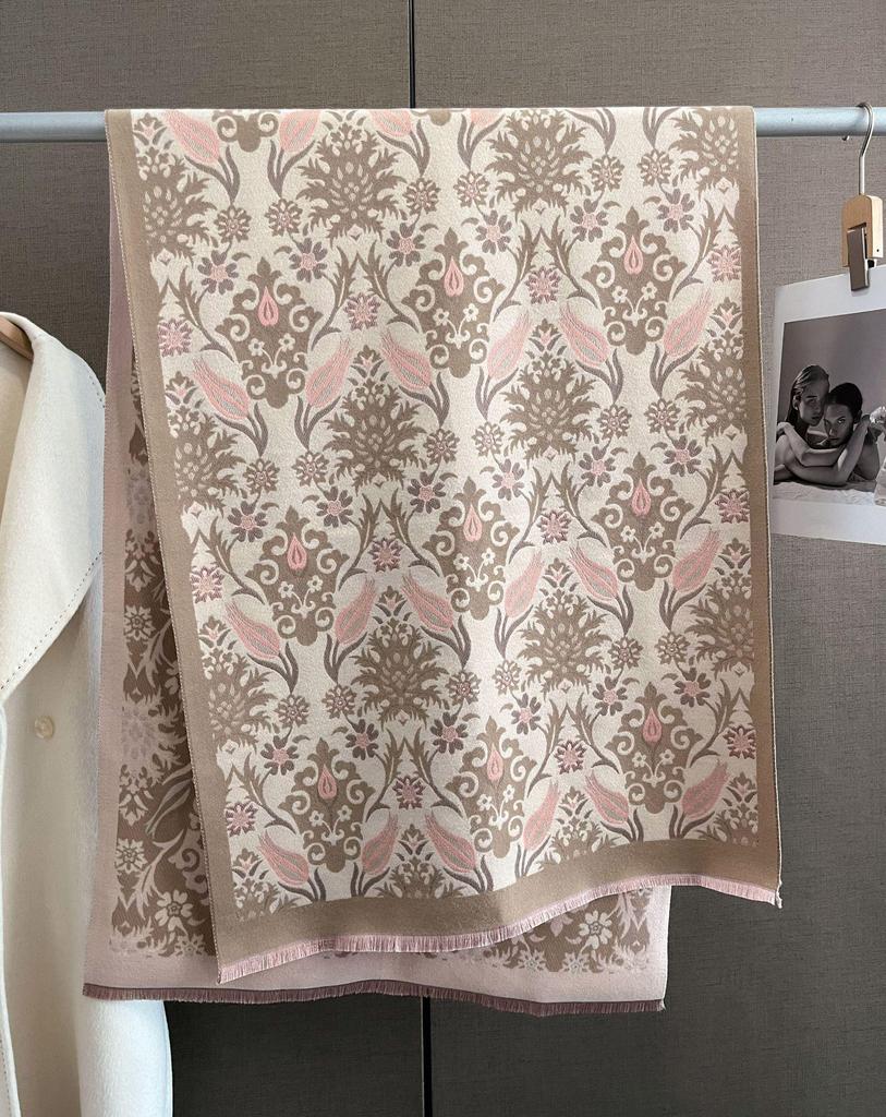 2023 Women's Winter Imitation Cashmere Scarf - Korean Style Cashew Pattern Warm Shawl and Neck Warmer