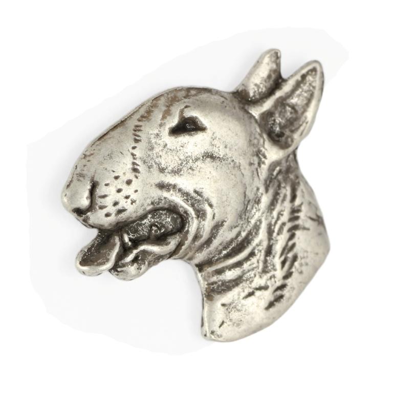 Bull Terrier, Bully II - Dog brooch in a gift box, elegant pin, lapel pin for Art-Dog brand jacket