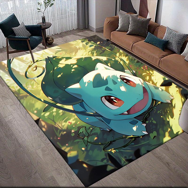 

Bulbasaur Pokemon2 Square Area Rug, Non-Slip Floor Mat for Bedroom, Perfect Gift for Bulbasaur Fans 60x90cm