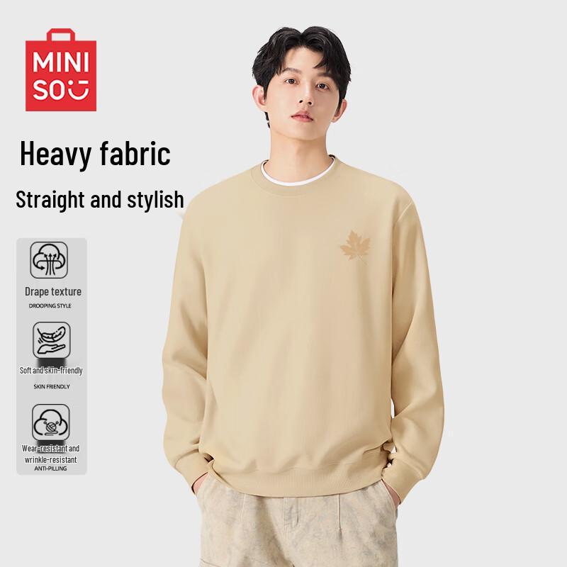 MINISO Unisex American Heavyweight Crewneck Sweatshirt