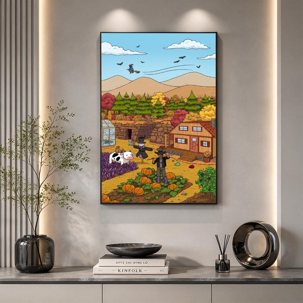 Stardew Valley 5D Round Diamond Painting Kit Diamond Embroidery Painting Rhinestones Mosaic Frameless Handwork Decoration Arts