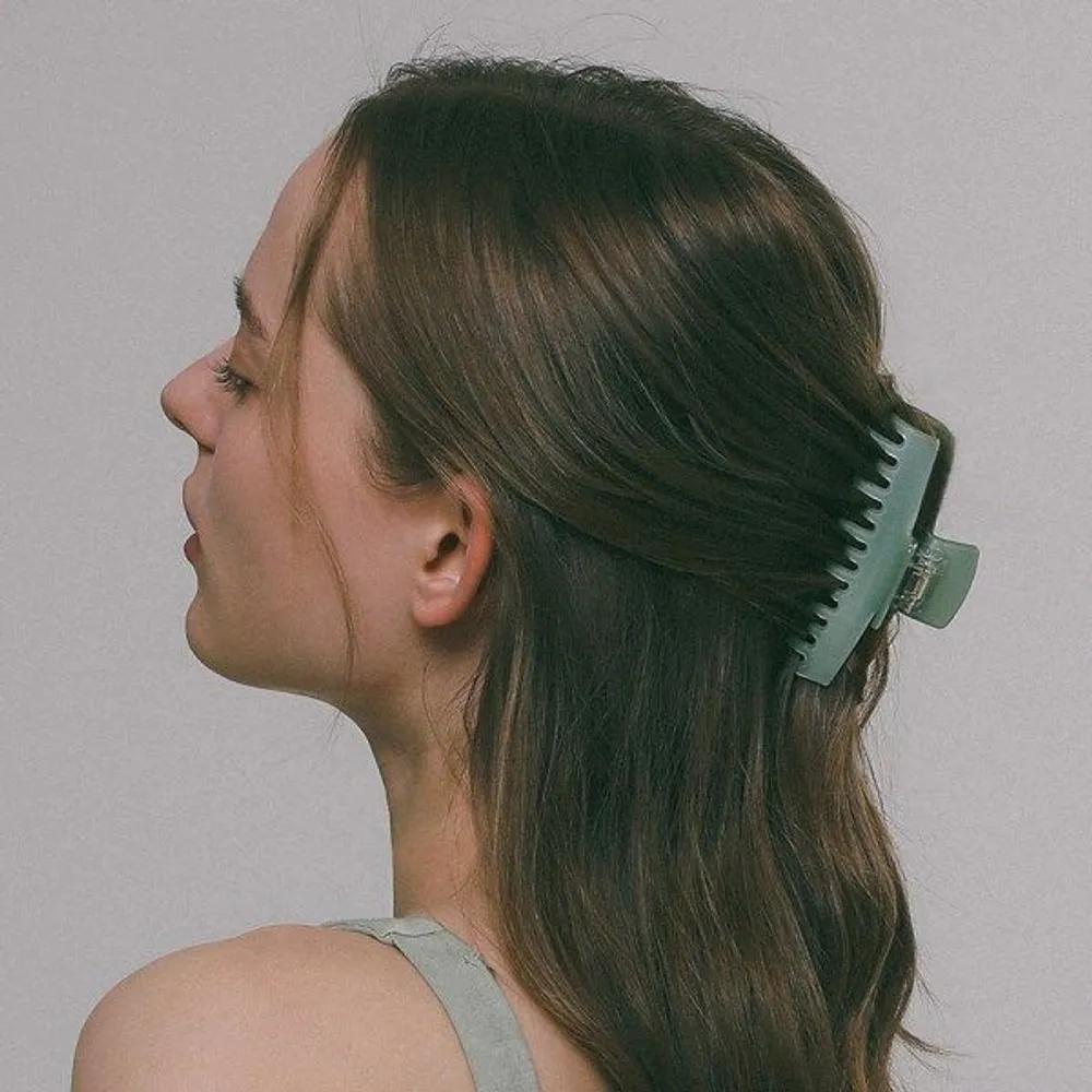 Зажим для волос J Lauren с двойным захватом, пудровый цвет, H01368 Light green