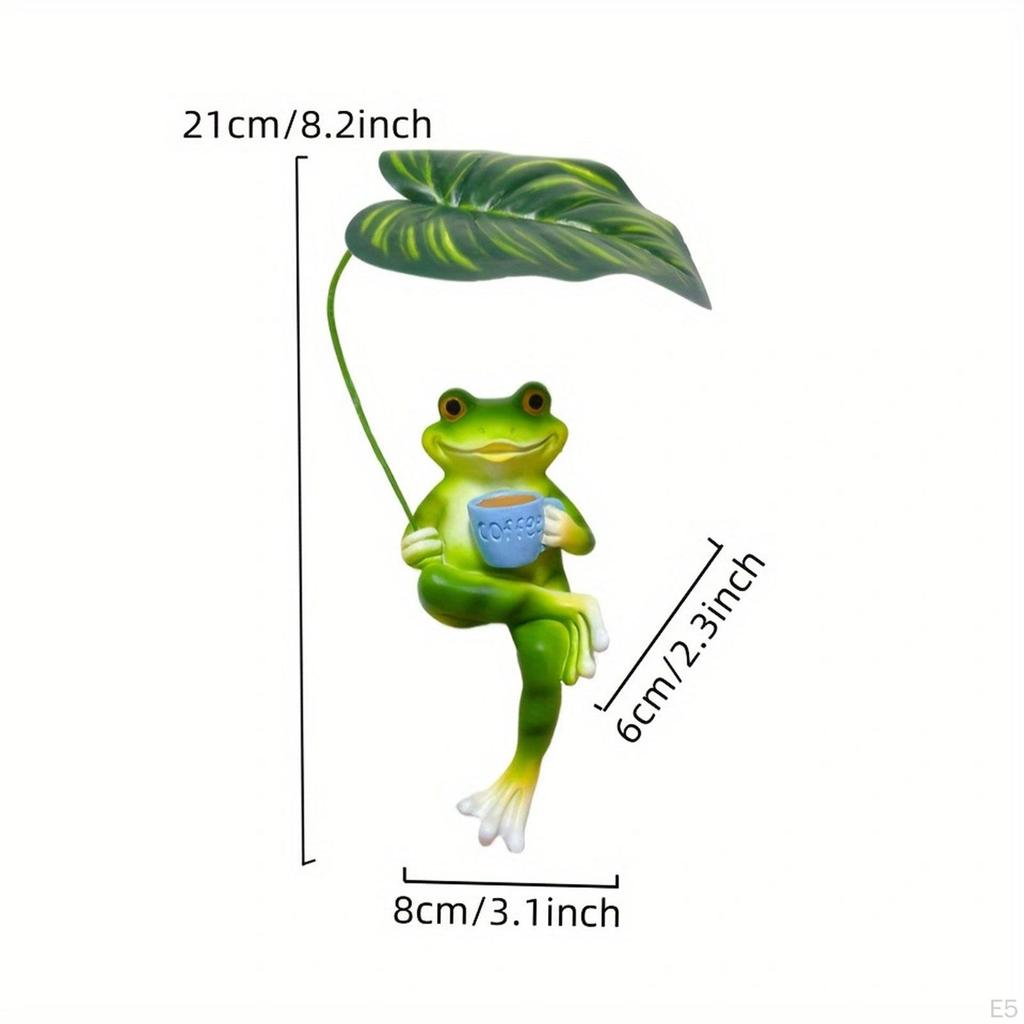 Animal Sculpture Frog Statue for Lawn Desktop Park Ornament Resin Figurine Party Favor
