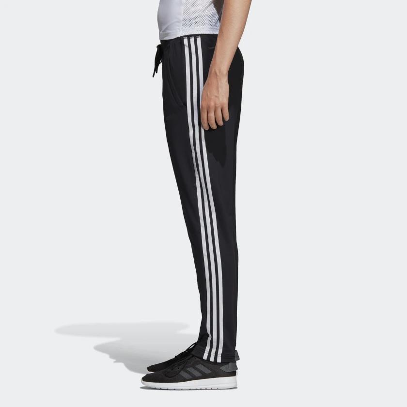 Adidas Retro Sports Running Training Knit Slim Fit Pants Women Pants Black White DS8732