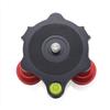 Tripod Leveling Base Adjustable Tripod Head Aluminum Alloy +  5 degrees  Inclination with 3 8 Inch screw Bubble Level