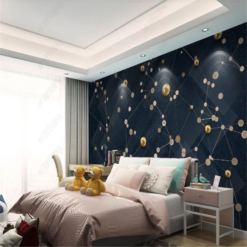 Modern Wallpapers For Living Room Abstract Geometric Lines Gewelry Wall Paper Home Decor Mural Bedroom Wallpaper