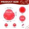 Uxcell Set Guitar Control Plastic Hat Volume Tone Control Knobs 2 Tone 1 Switch Replacement Parts for Type Electric Guitars and Pink White 3-Piece