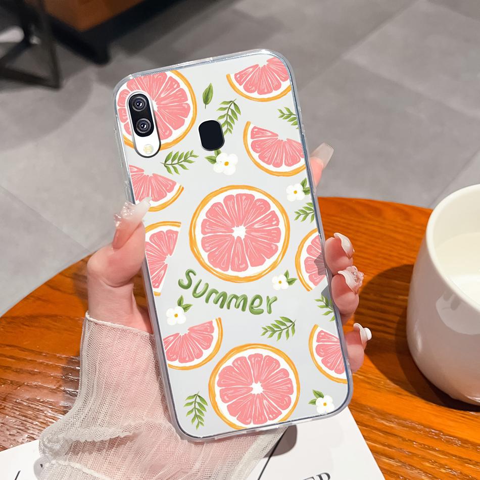 For Samsung Galaxy A40 A41 Phone Case Simple Creative Clear Back Cover For Samsung A 40 A 41 Soft TPU Silicone Anti Drop Fundas
