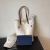 Canvas Bag Solid Color Large Capacity Student Handbag Women's Shoulder Bag Underarm Bag
