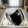 Horror Movie Jaws Shark Living Room Non-Slip Area Rug Soft Carpet for Bedroom Kids Playroom Sofa,Home Decor Doormat Gift
